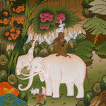 Four Harmonious Friends Thangka