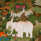 Four Harmonious Friends Thangka