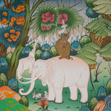 Four Harmonious Friends - Tibetan Thangka