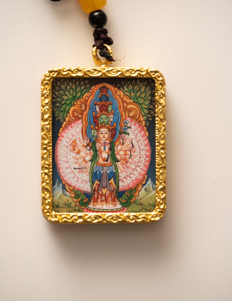  Avalokiteshvara Ghau Thangka Locket