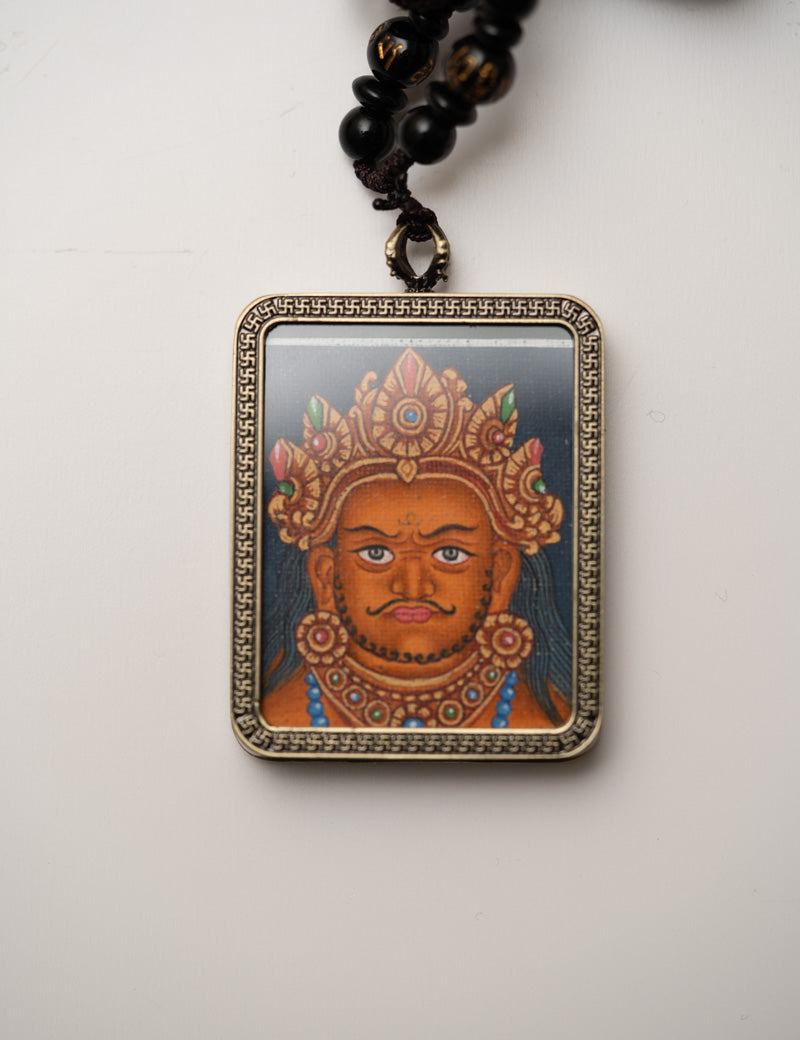 Zambala Ghau Thangka Locket - Tibetan Pendant