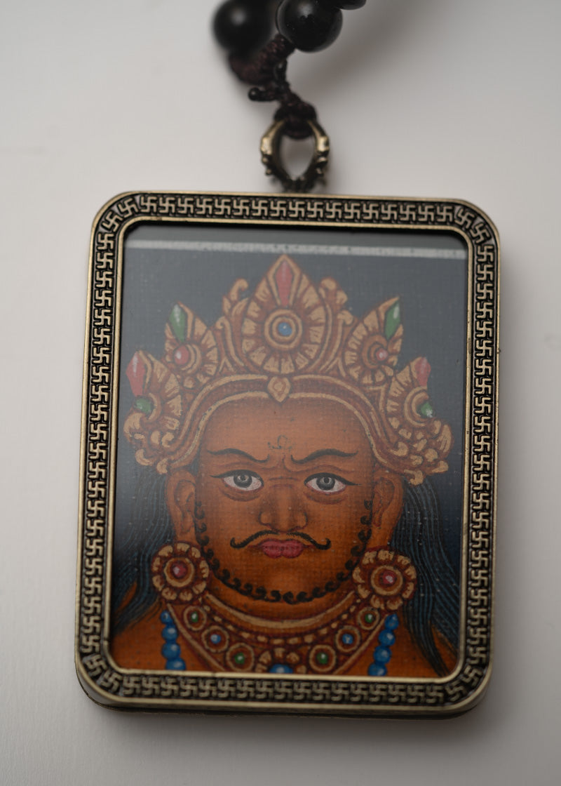 Zambala Ghau Thangka Locket - Tibetan Pendant