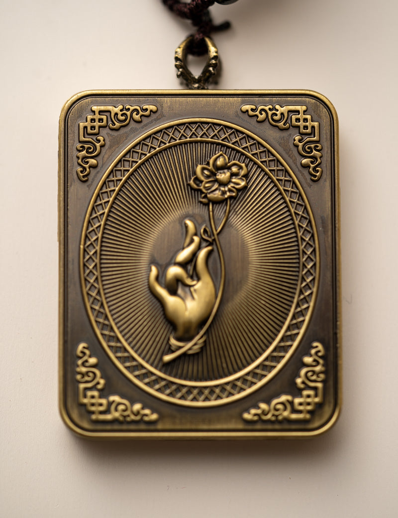 Zambala Ghau Thangka Locket - Tibetan Pendant