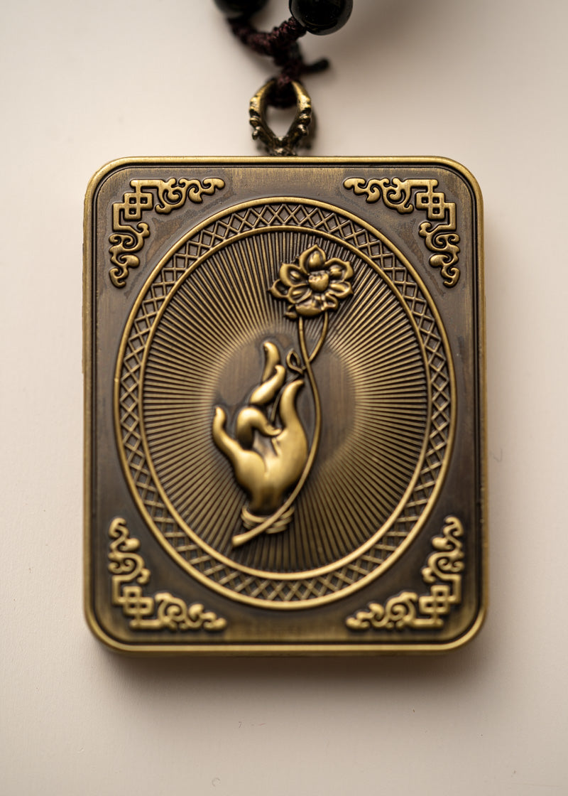 Zambala Ghau Thangka Locket - Tibetan Pendant