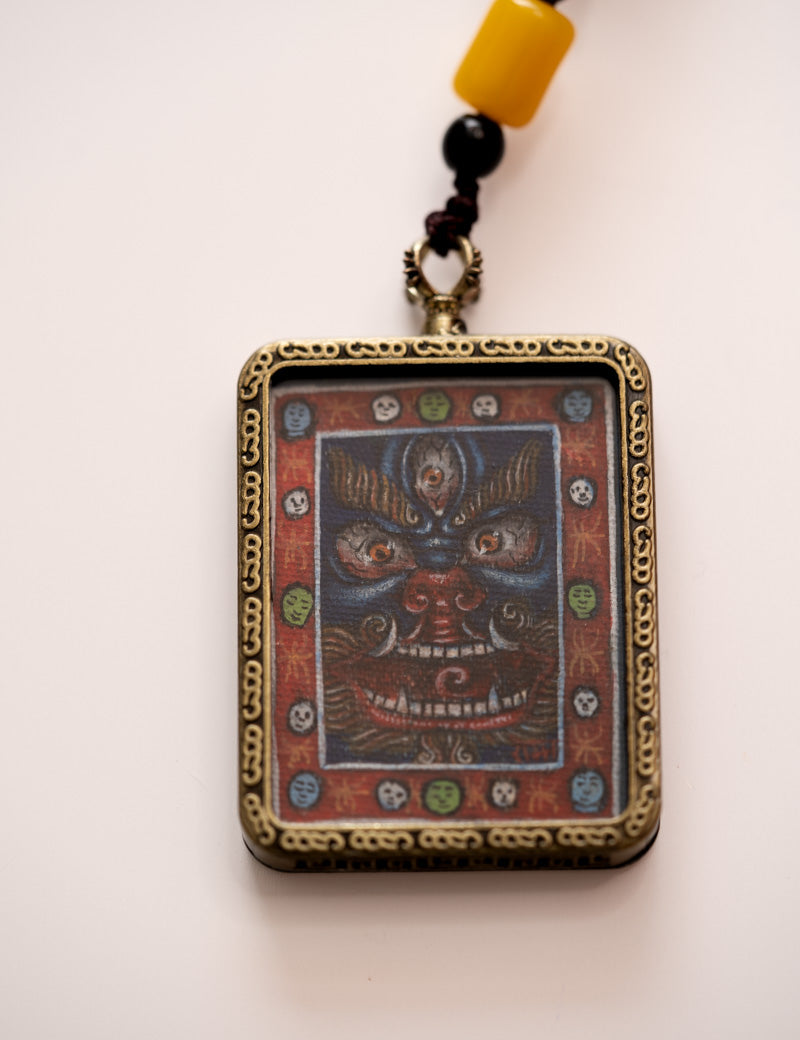 Mahakala Ghau Thangka Locket