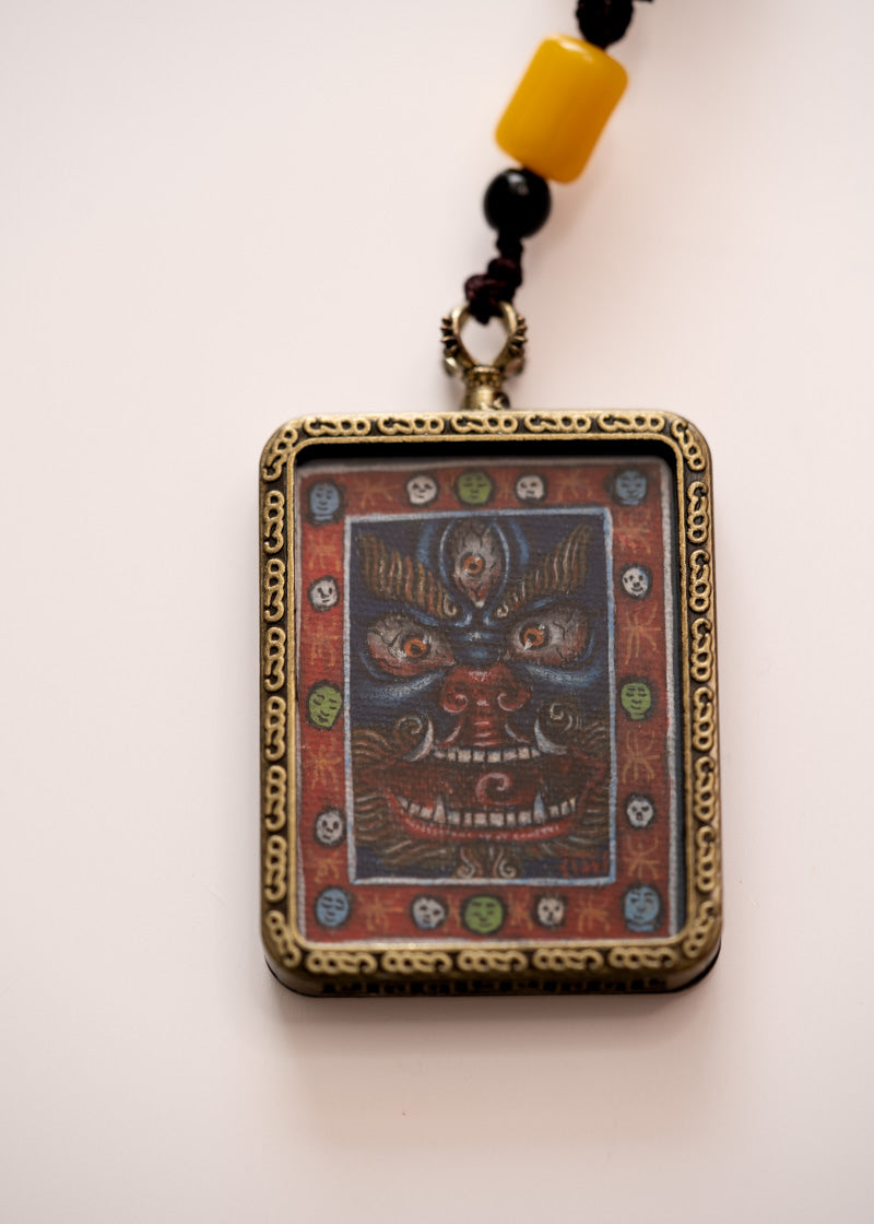 Mahakala Ghau Thangka Locket