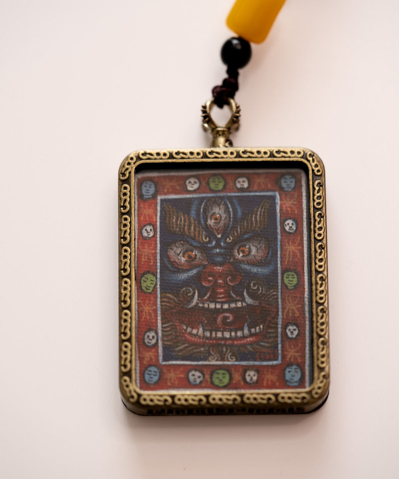 Mahakala Ghau Thangka Locket