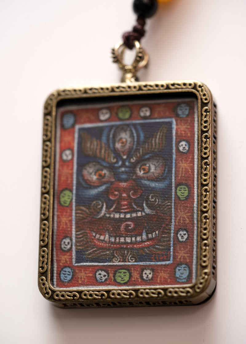 Mahakala Ghau Thangka Locket
