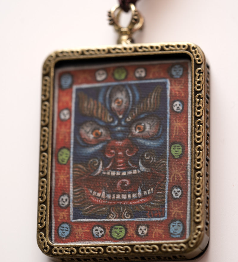 Mahakala Ghau Thangka Locket