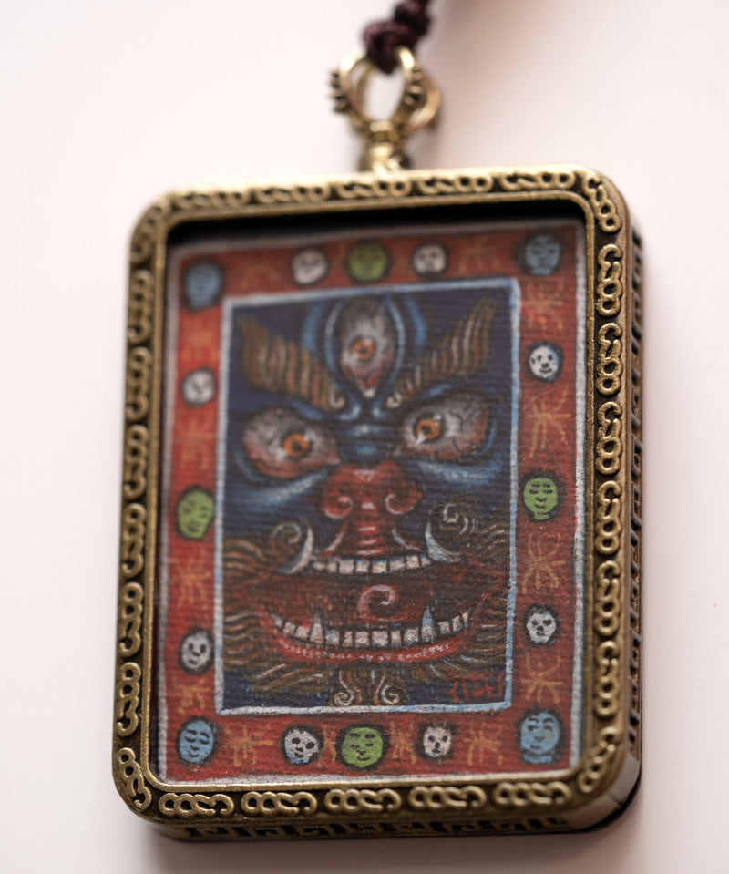 Mahakala Ghau Thangka Locket