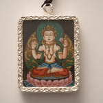 Chenrezig Ghau Thangka Locket 