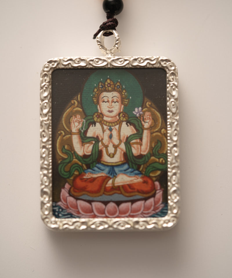 Chenrezig Ghau Thangka Locket 