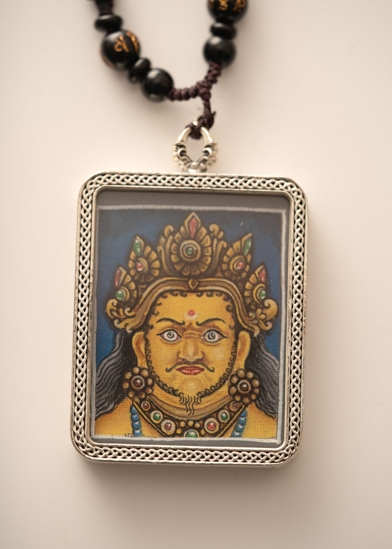 Zambala Ghau Thangka Locket - Wealth deity