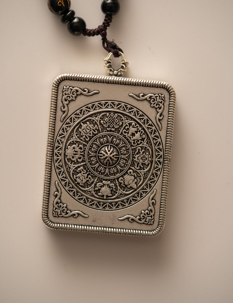 Zambala Ghau Thangka Locket - Wealth deity