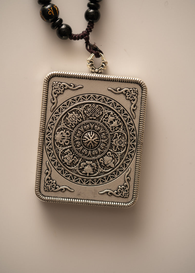 Zambala Ghau Thangka Locket - Wealth deity