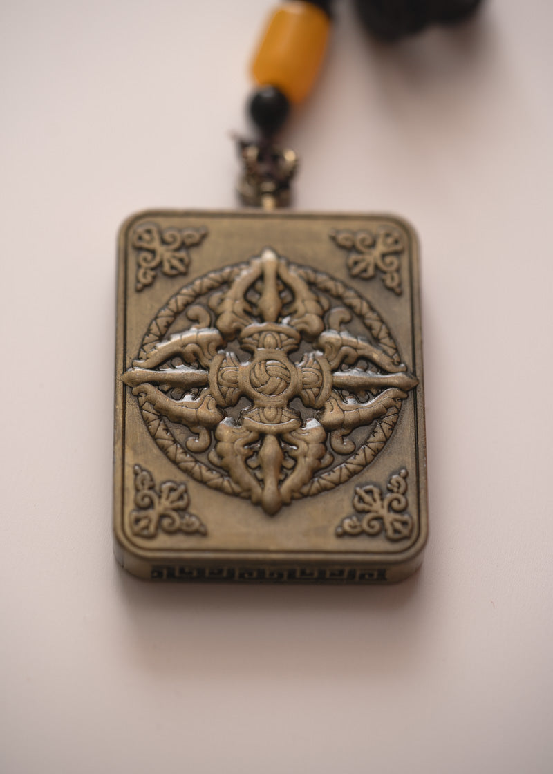 Wrathful Mahakala Ghau Thangka Locket