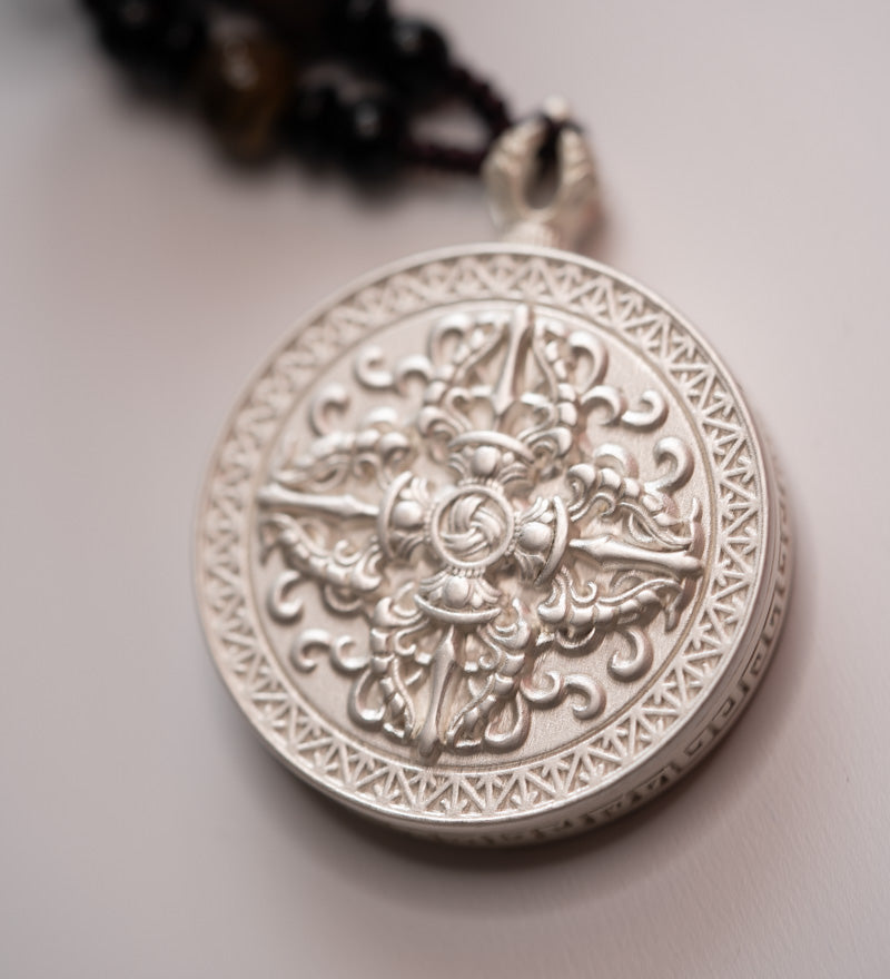 Om Mantra Ghau Thangka Locket 