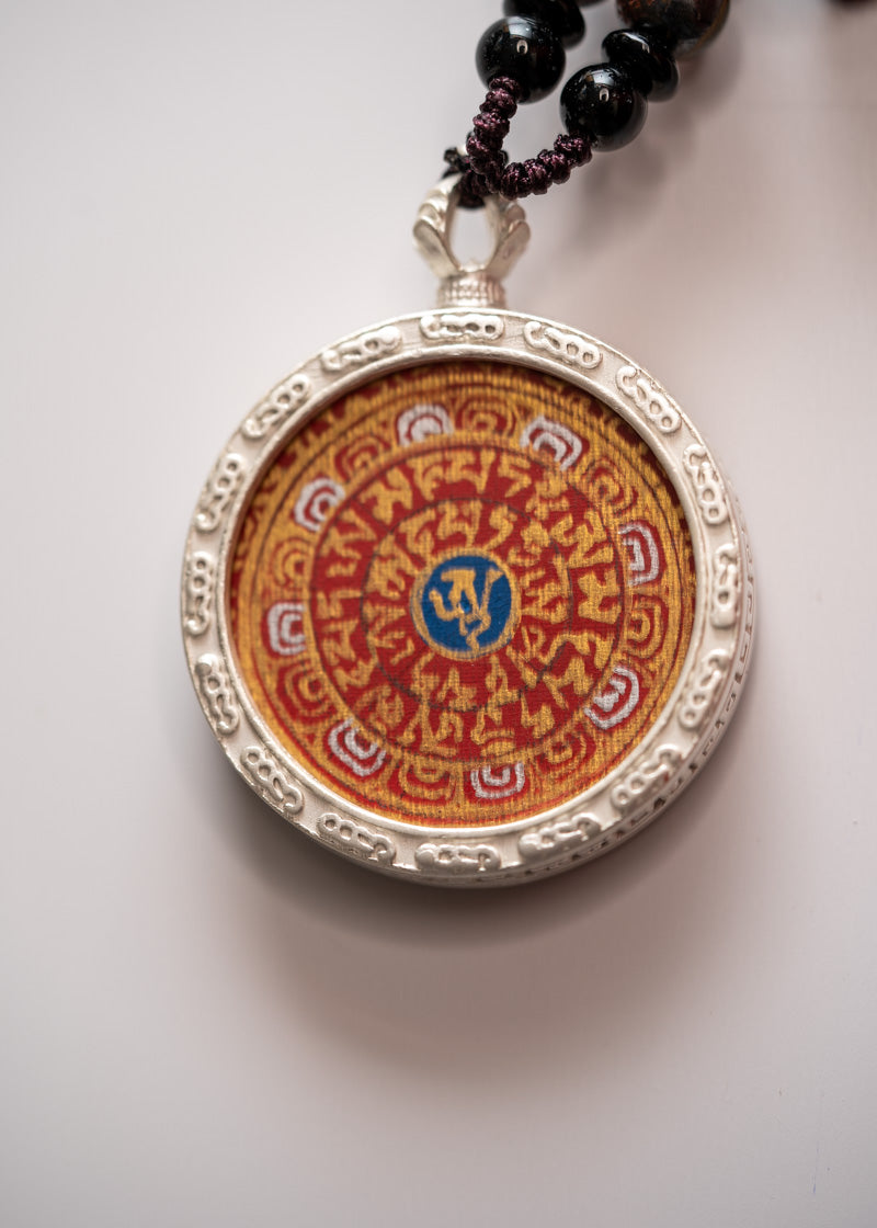 Om Mantra Ghau Thangka Locket 