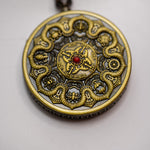 Tibetan Om Ghau Thangka with Locket