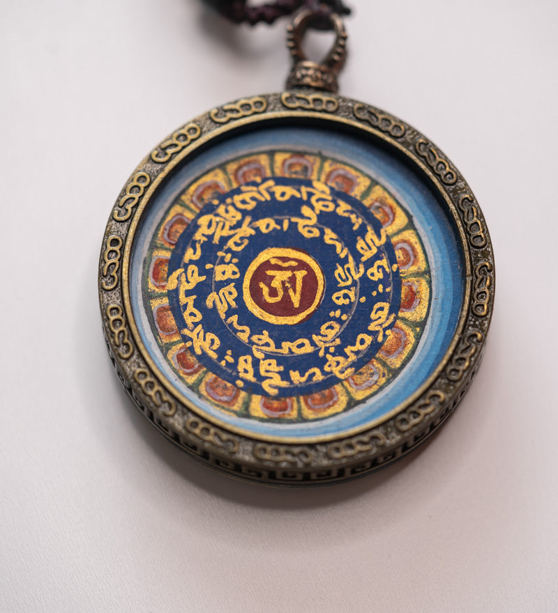 Om Mantra Thangka Locket