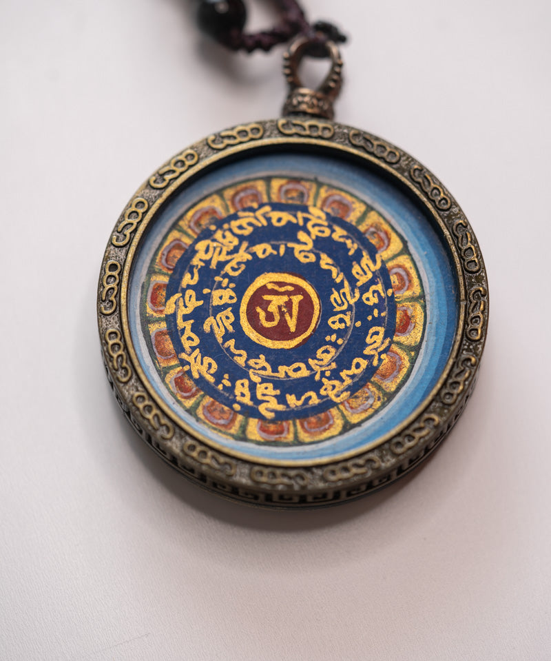 Om Mantra Thangka Locket