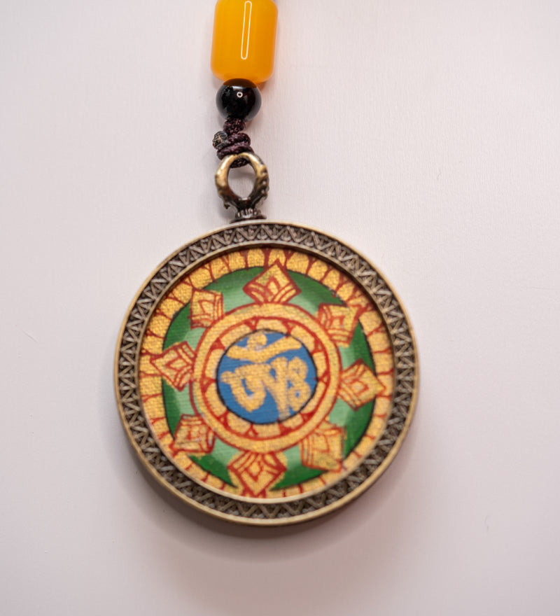 Ghau Thangka Locket - Om Symbol