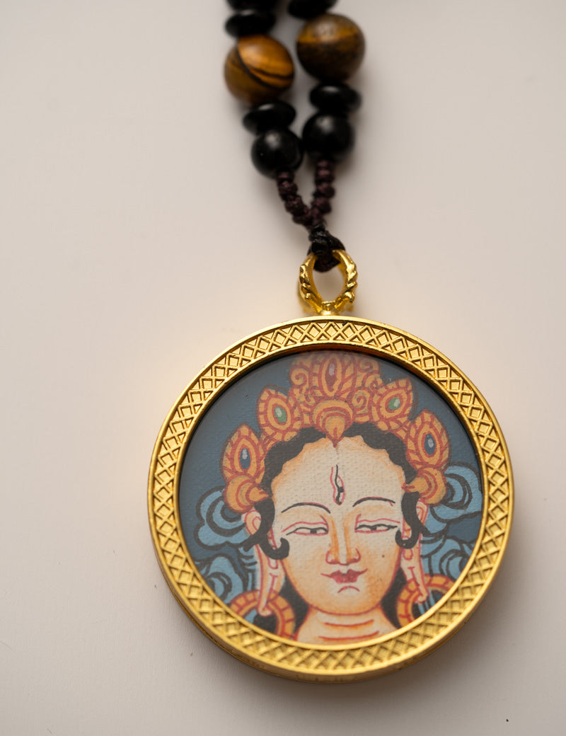 White Tara Ghau Thangka