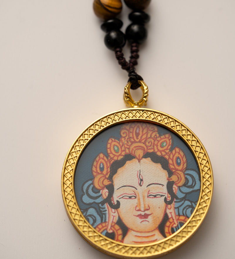 White Tara Ghau Thangka