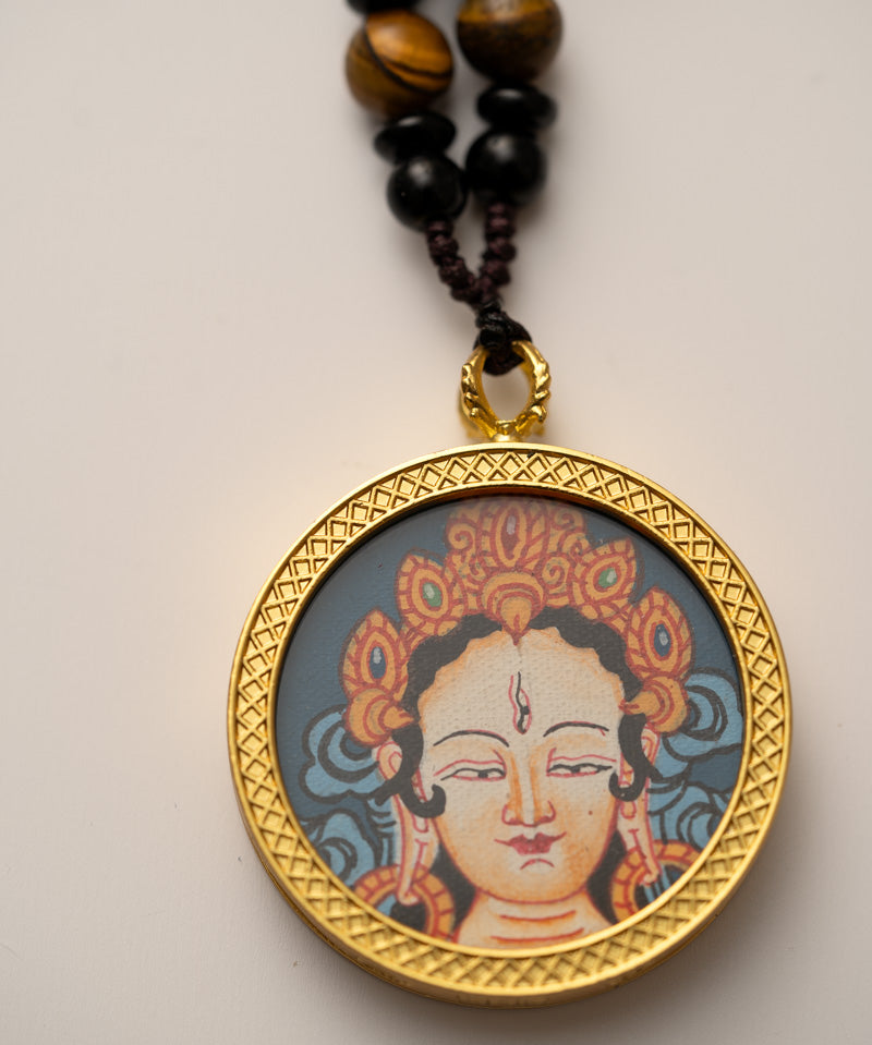 White Tara Ghau Thangka
