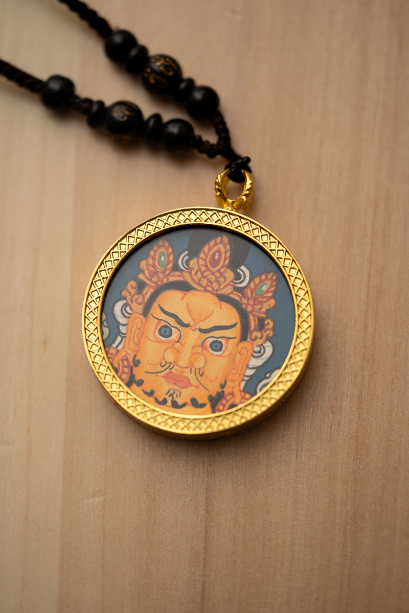 Zambala Ghau Thangka Locket - Wealth Deity