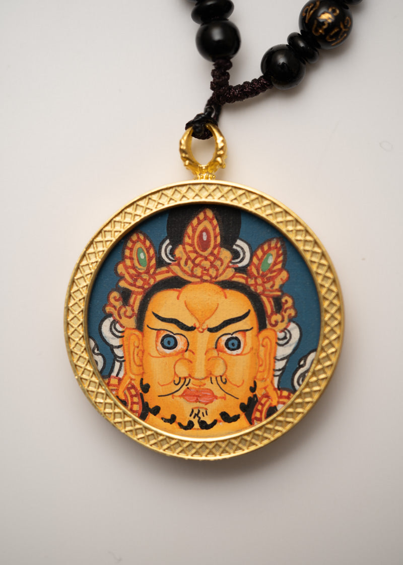 Zambala Ghau Thangka Locket - Wealth Deity