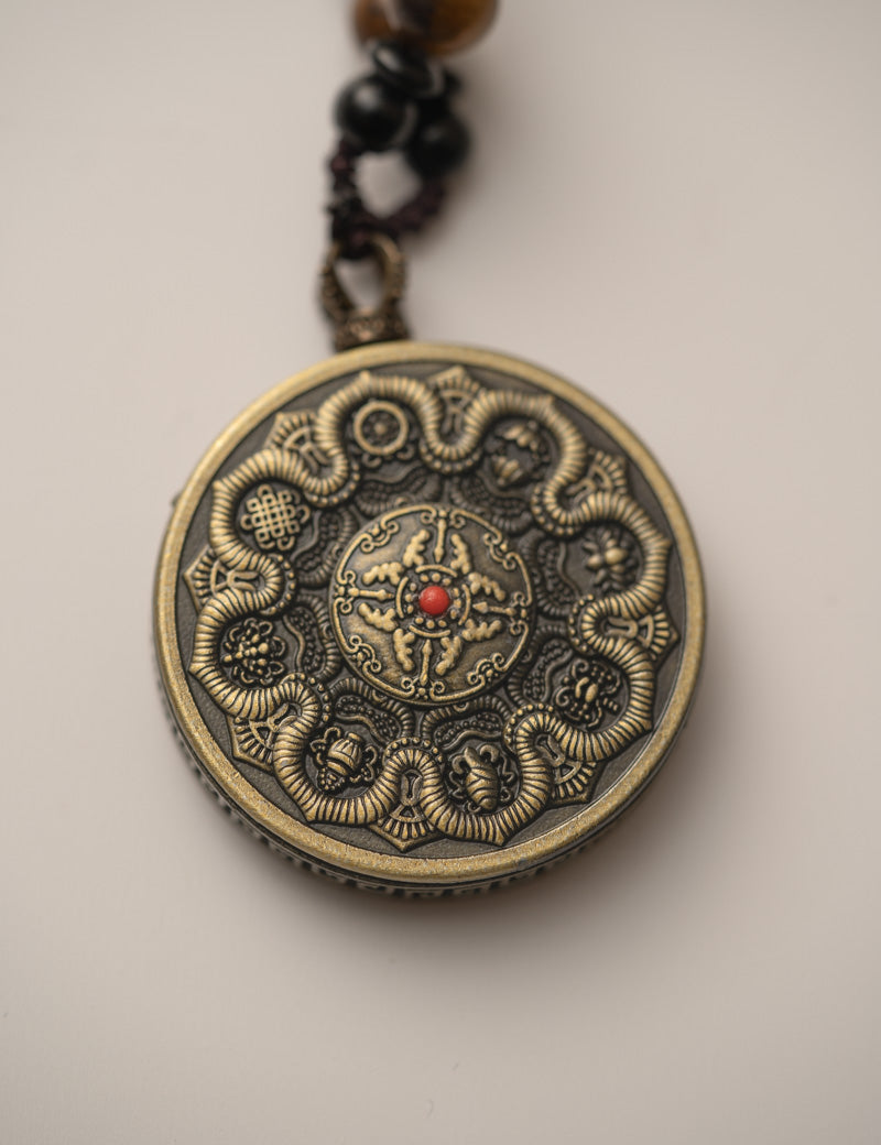 Zambala Ghau Thangka Locket - Wealth Deity