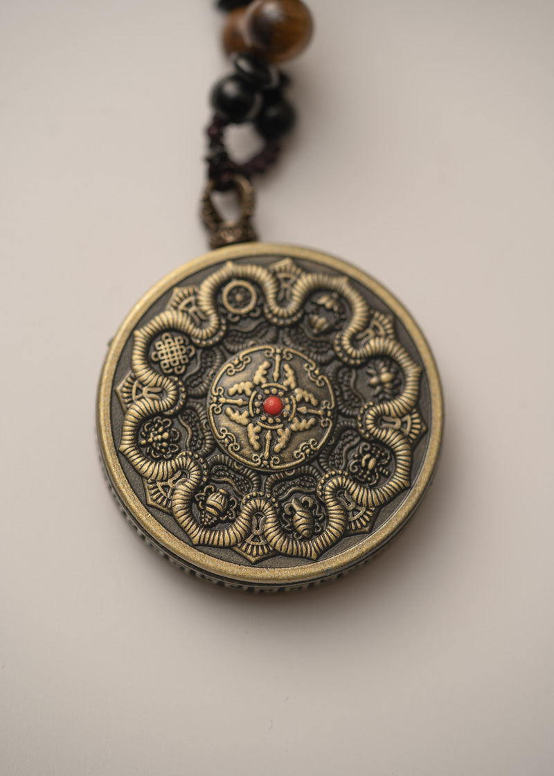 Zambala Ghau Thangka Locket - Wealth Deity