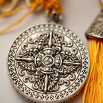 Tibetan Om Mantra Locket with Tassel