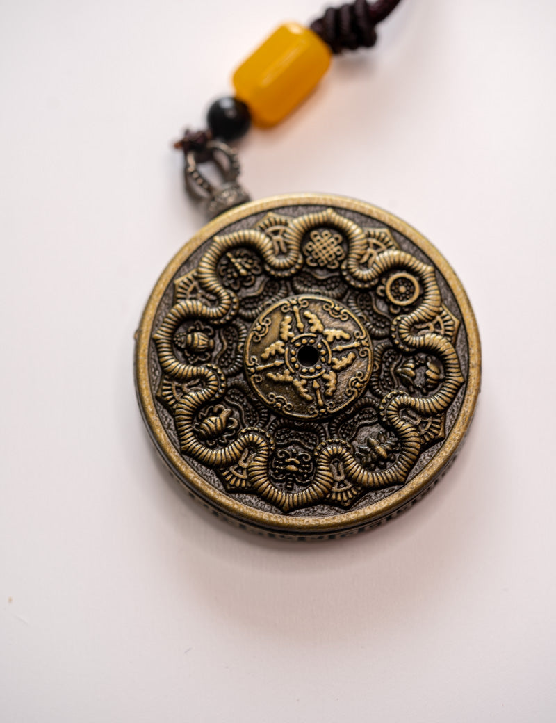 Treasure Vase Ghau Thangka Locket