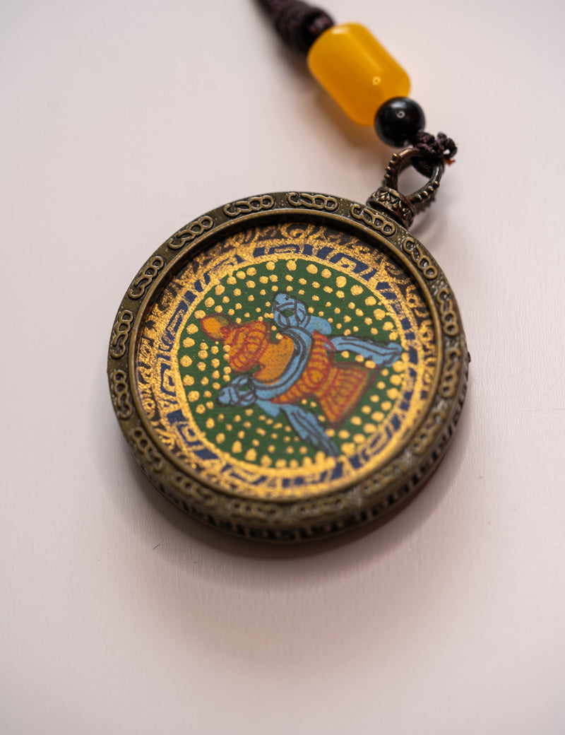 Treasure Vase Ghau Thangka Locket