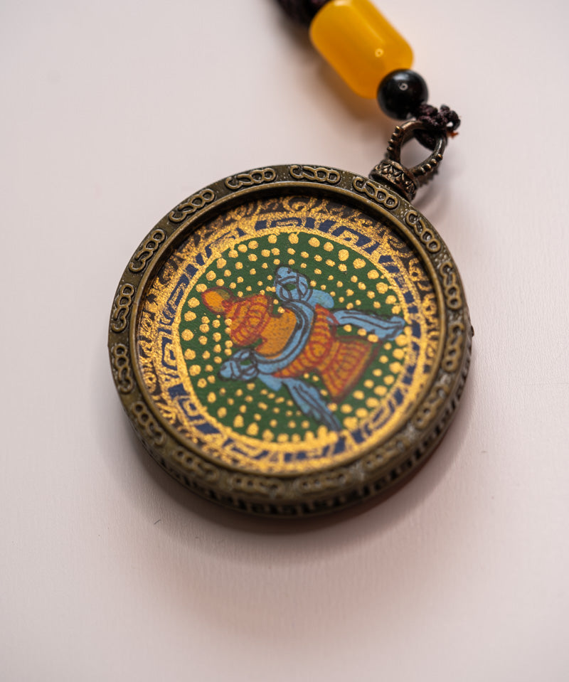 Treasure Vase Ghau Thangka Locket