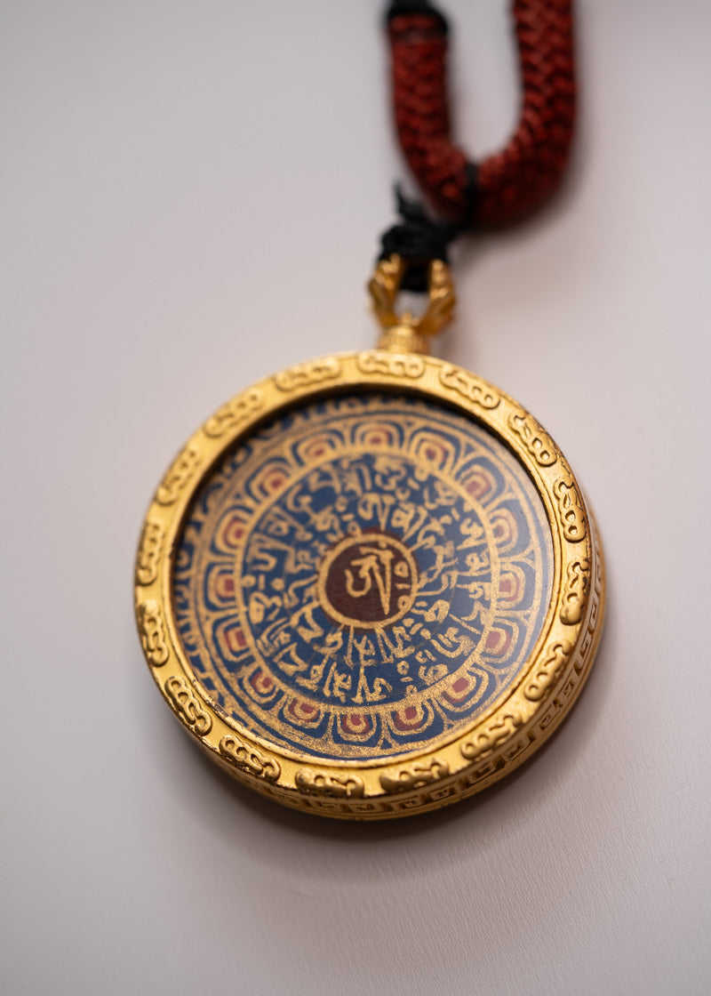Ghau Thangka Locket - Om Mantra