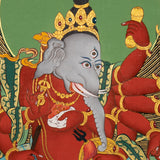 12 arm Ganesh Thangka