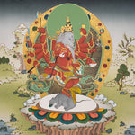 12 arm Ganesh Thangka  - Sacred Handpainted Art
