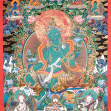 Green Tara Thangka - Tibetan Painting 