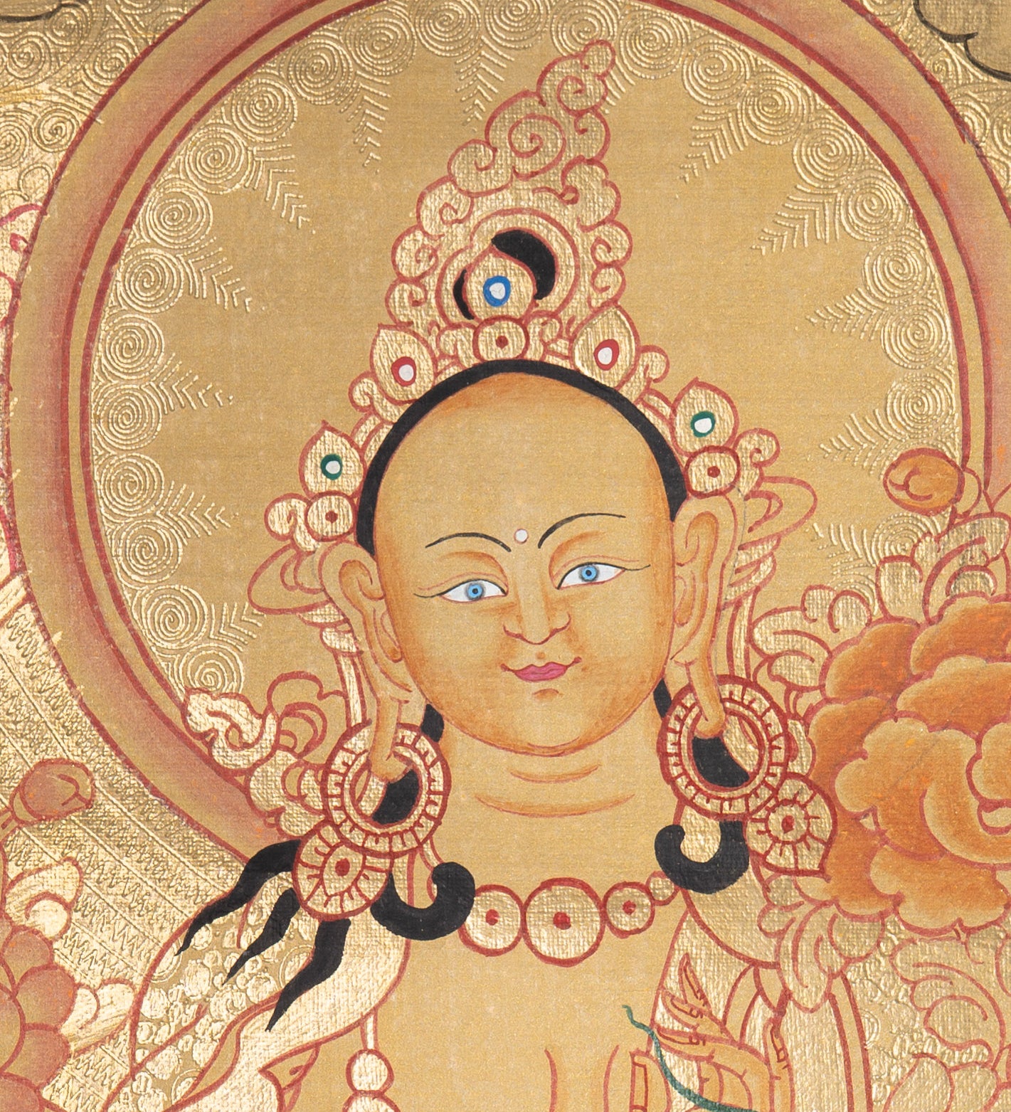 Green Tara Thangka - Sacred Painting