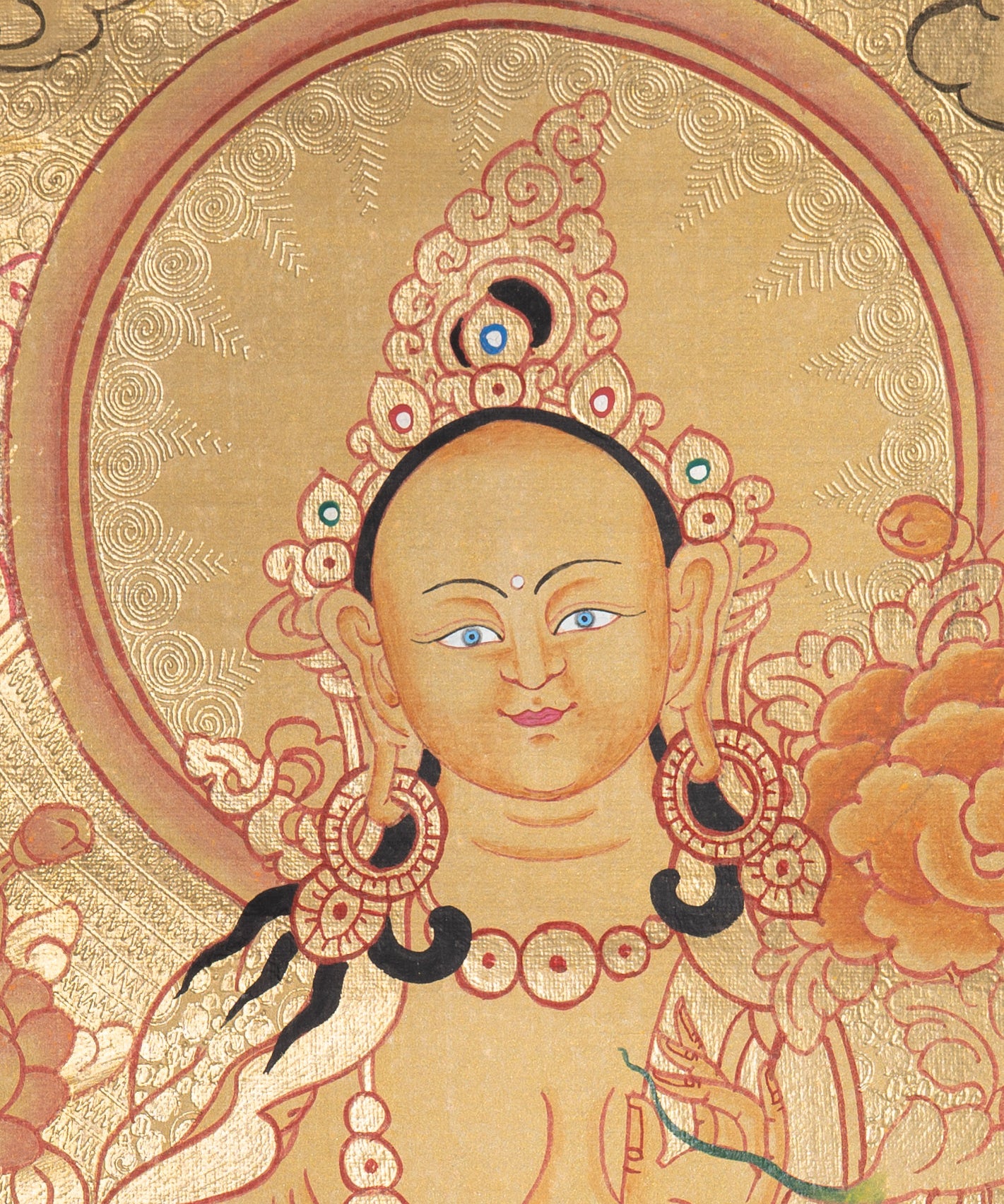 Green Tara Thangka - Sacred Painting