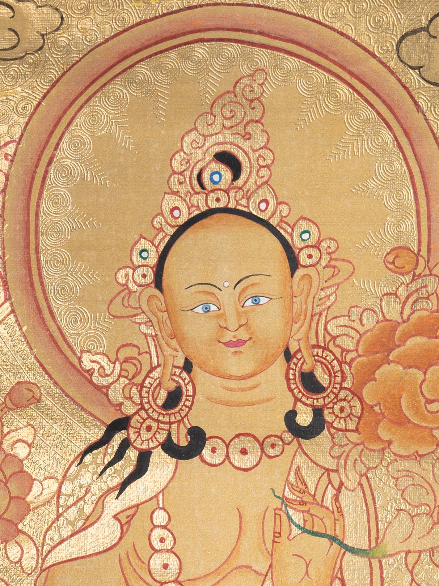 Green Tara Thangka - Sacred Painting