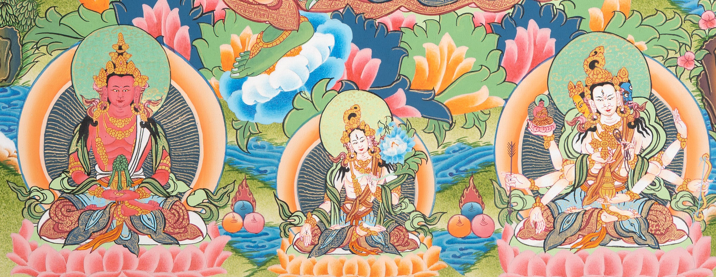 Sacred Green Tara Thangka Painting 