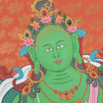 Green Tara Thangka Painting