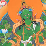 Green Tara Thangka Painting