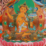 Green Tara Thangka - Sacred Painting 