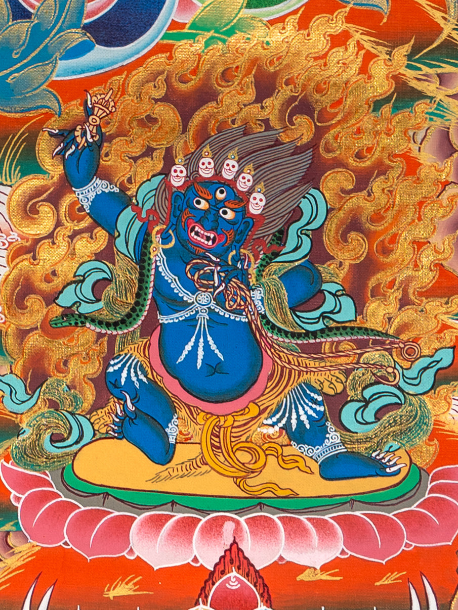Green Tara Thangka - Sacred Painting 
