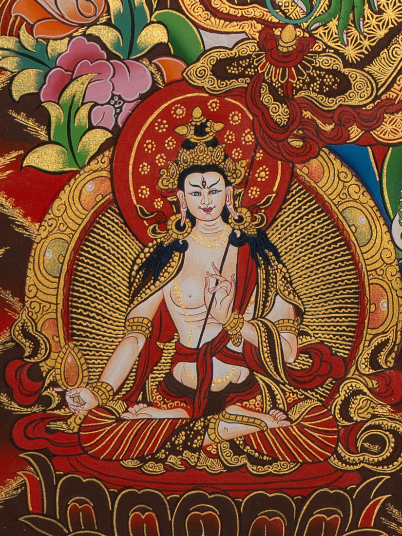 Green Tara – Handpainted Tibetan Thangka